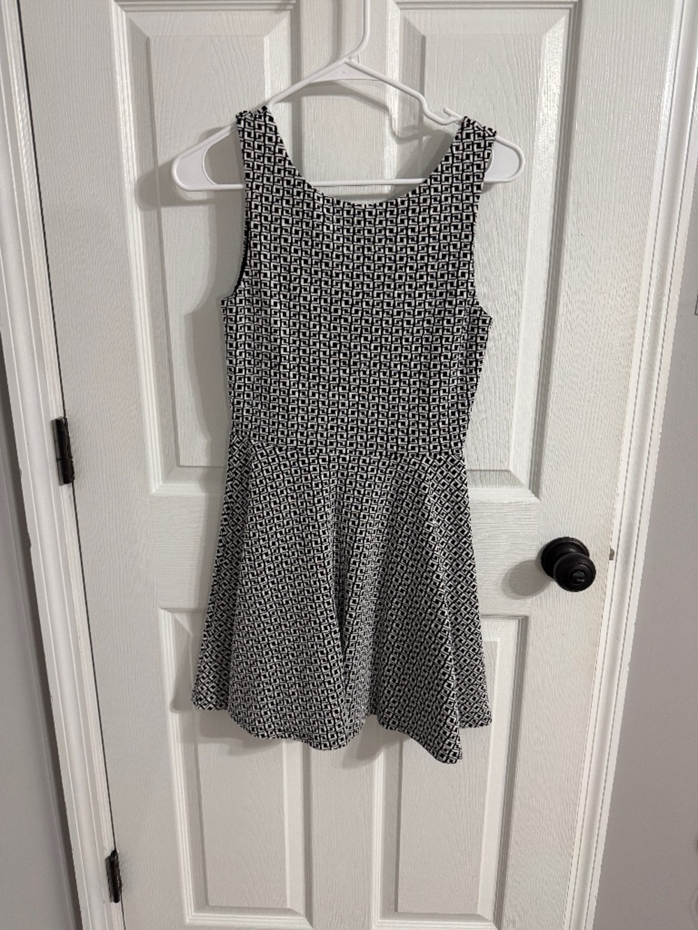 Black and white swing dress